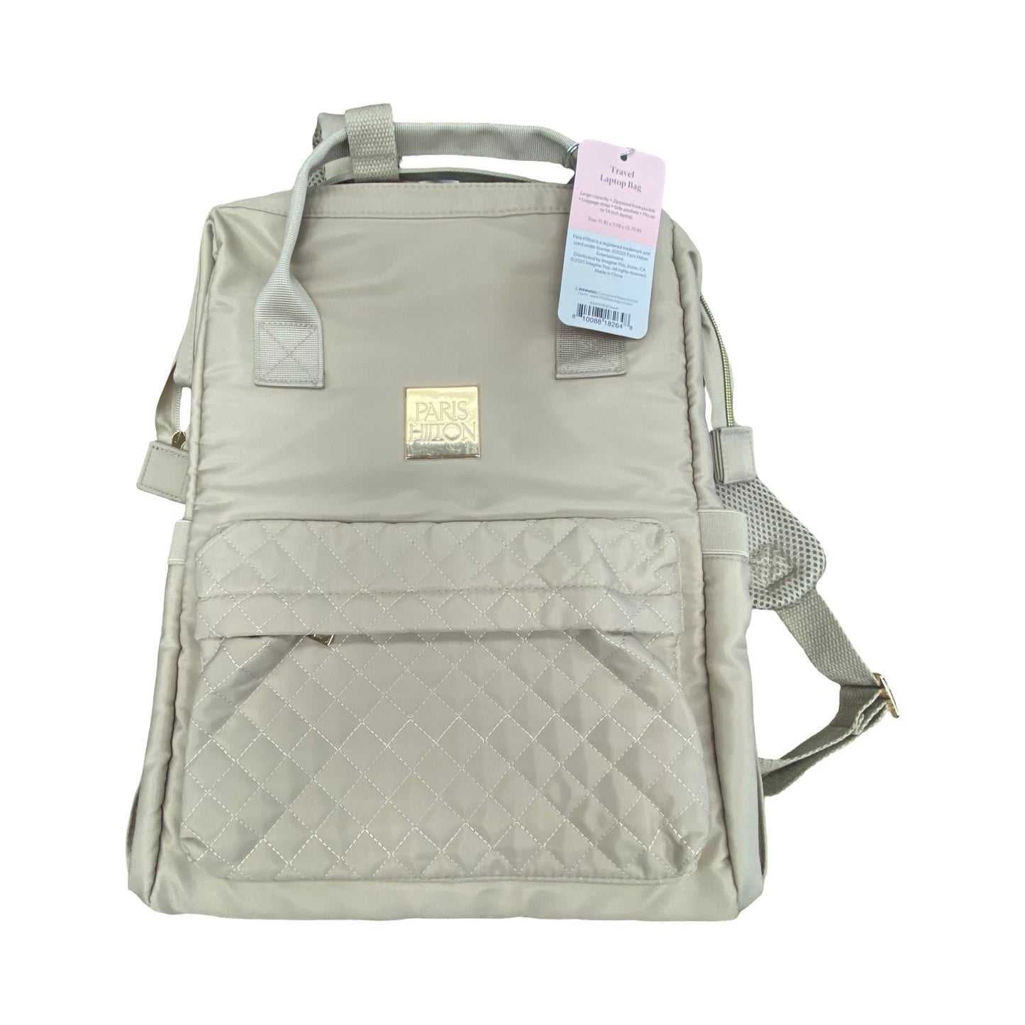 Backpack By PARIS HILTON In Beige, Size:Large