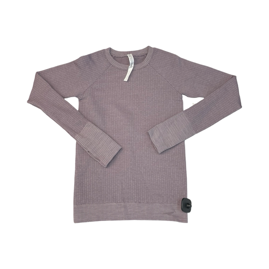 Athletic Top Ls Crewneck By Lululemon In Purple, Size:4