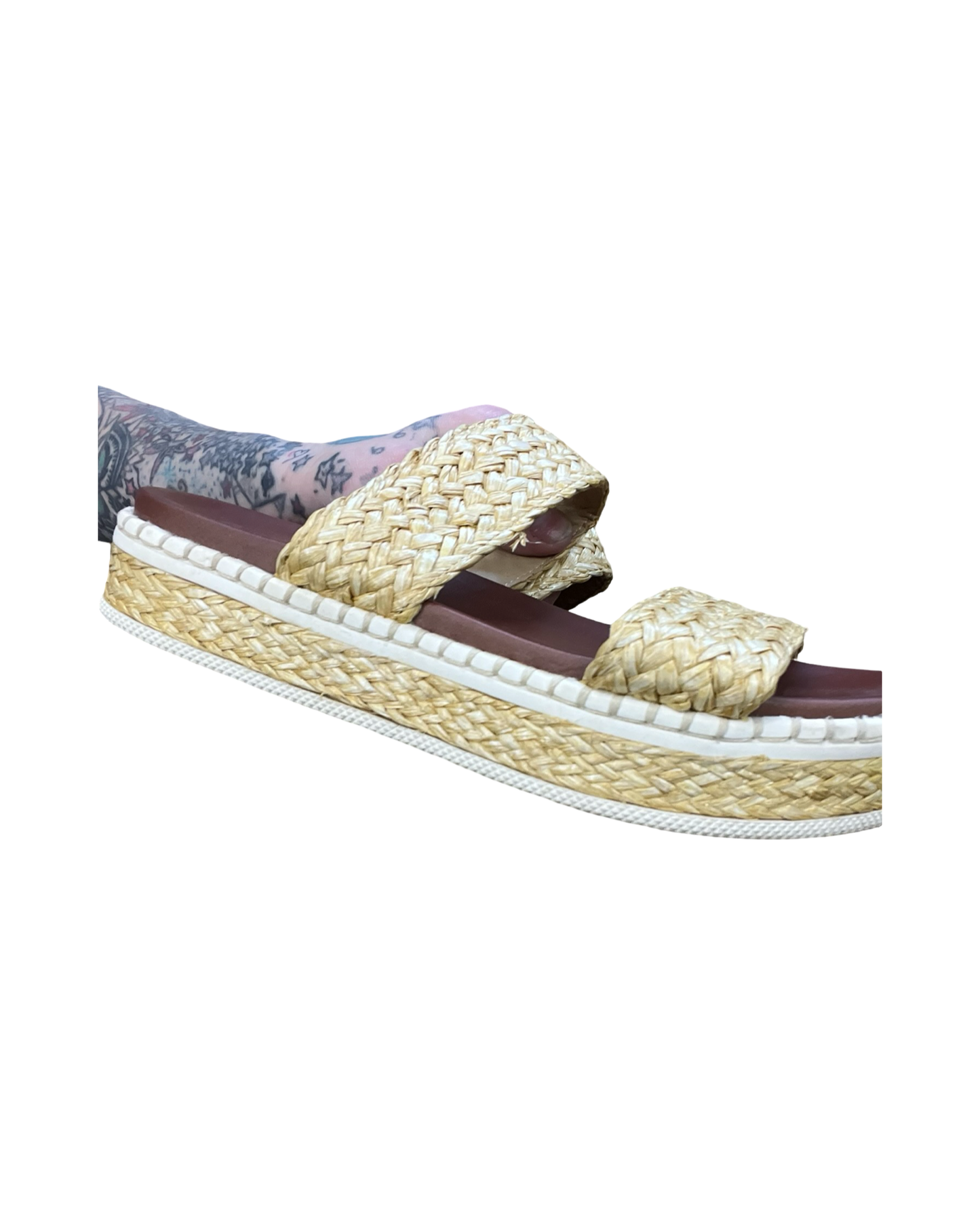 Sandals Heels Block By Mia In Yellow, Size:7.5