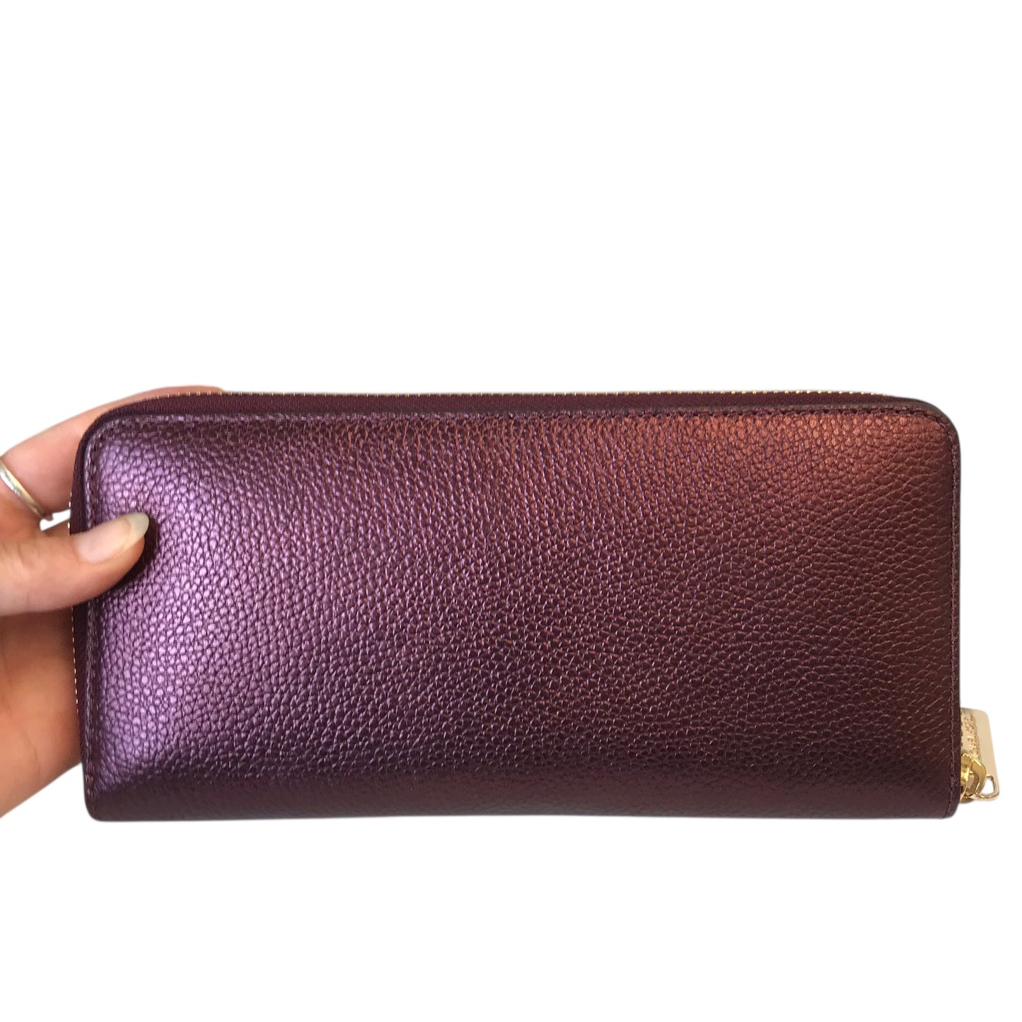 Wallet Designer By Michael Kors In Maroon, Size:Large