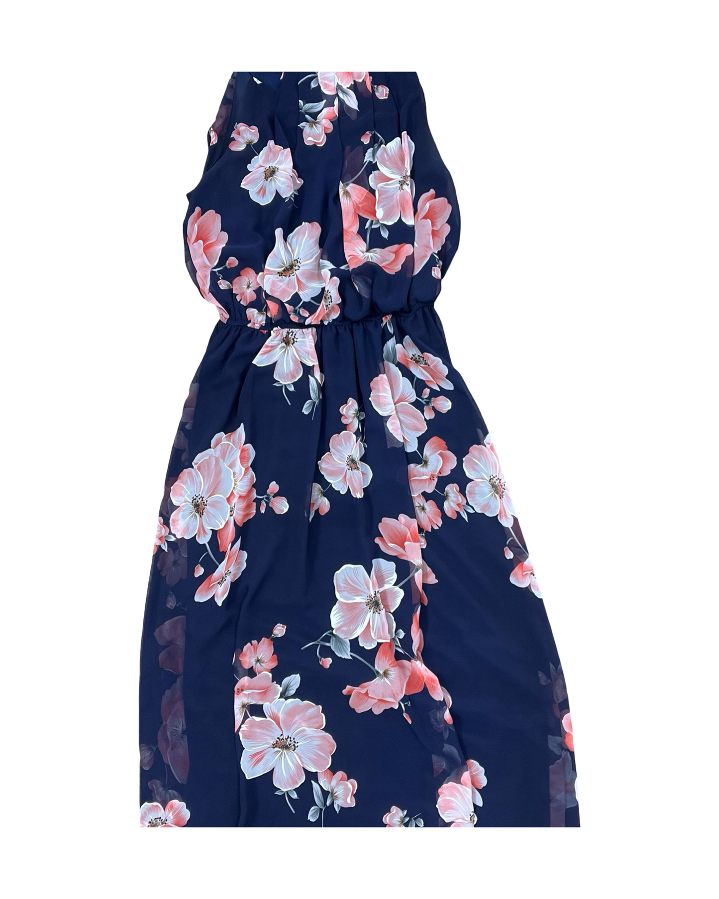 Dress Casual Maxi By Robbie Bee In Blue & Pink, Size:L