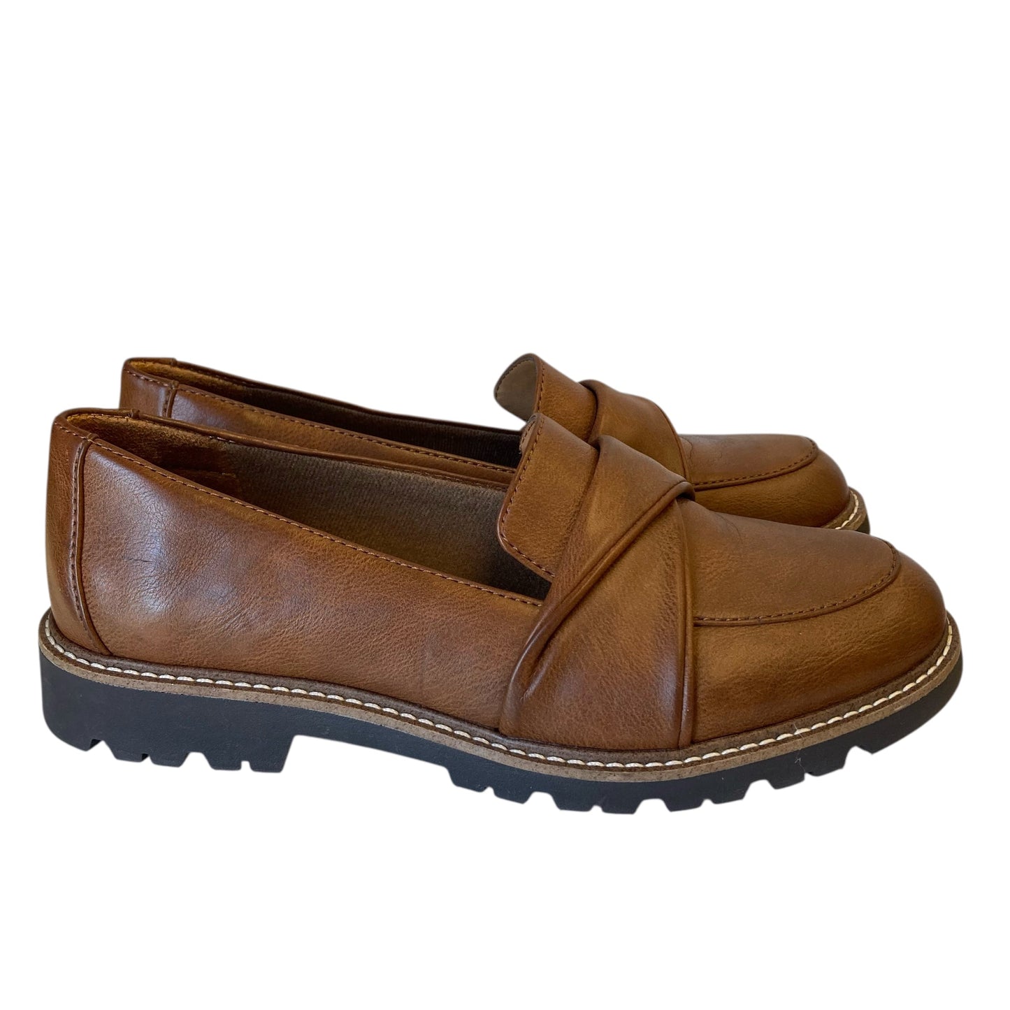 Shoes Flats By Sofft In Brown, Size:8