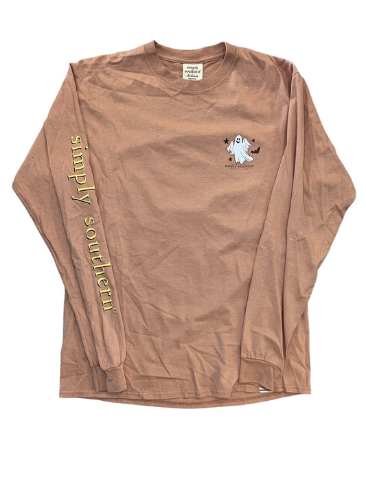 Top Ls Basic By Simply Southern In Orange, Size:M