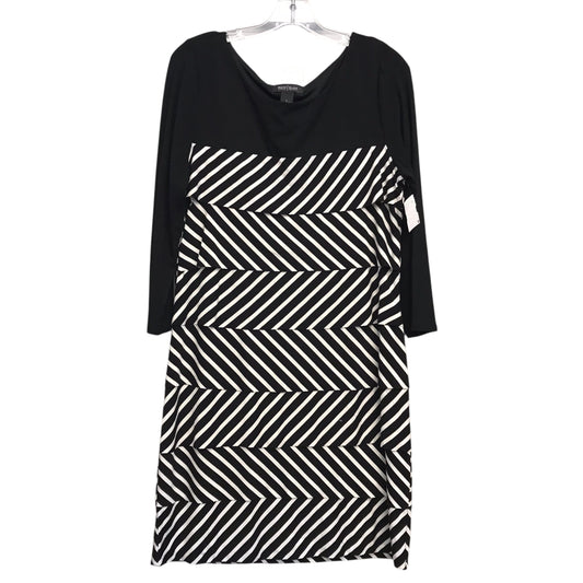 Dress Work By White House Black Market In Black & White, Size:L