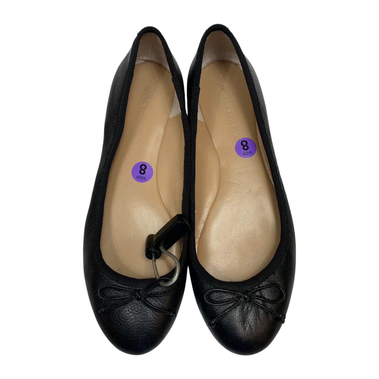 Shoes Flats By Banana Republic In Black, Size:8
