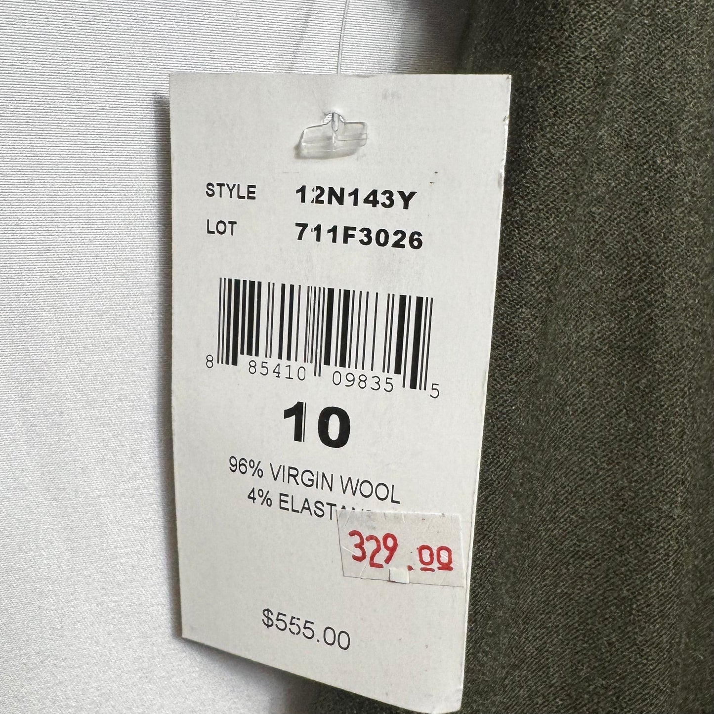 Wool Pants Dress By Ralph Lauren Black Label In Green, Size: 10