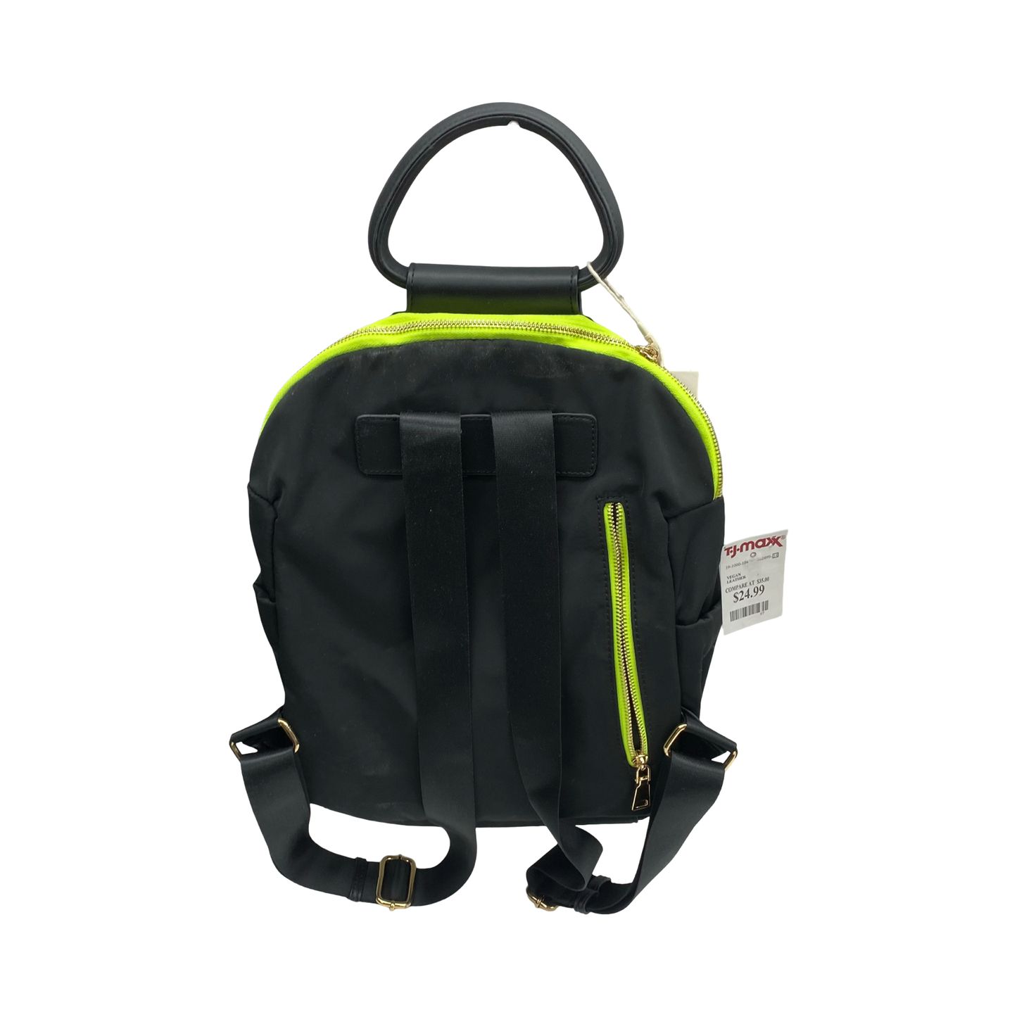 Backpack By Madison West In Black & Green, Size:Medium