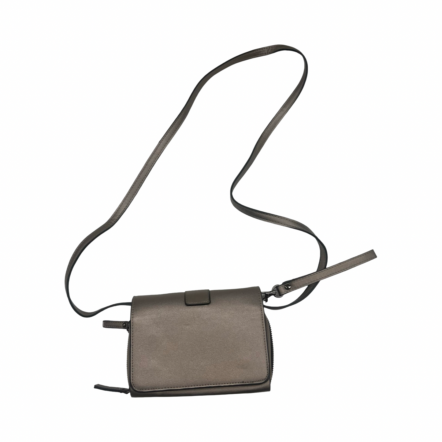 Crossbody Designer By Sondra Roberts In Brown & Cream, Size:Small