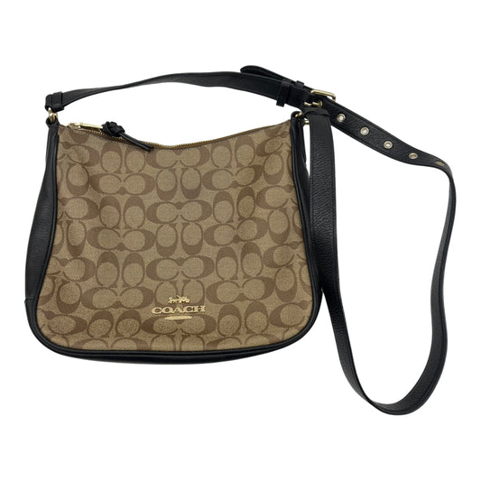 Crossbody Designer By Coach In Black & Brown, Size:Medium