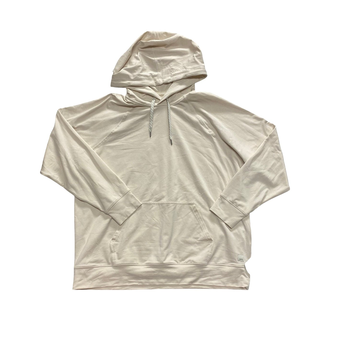 Athletic Sweatshirt Hoodie By Vuori In Cream, Size:M