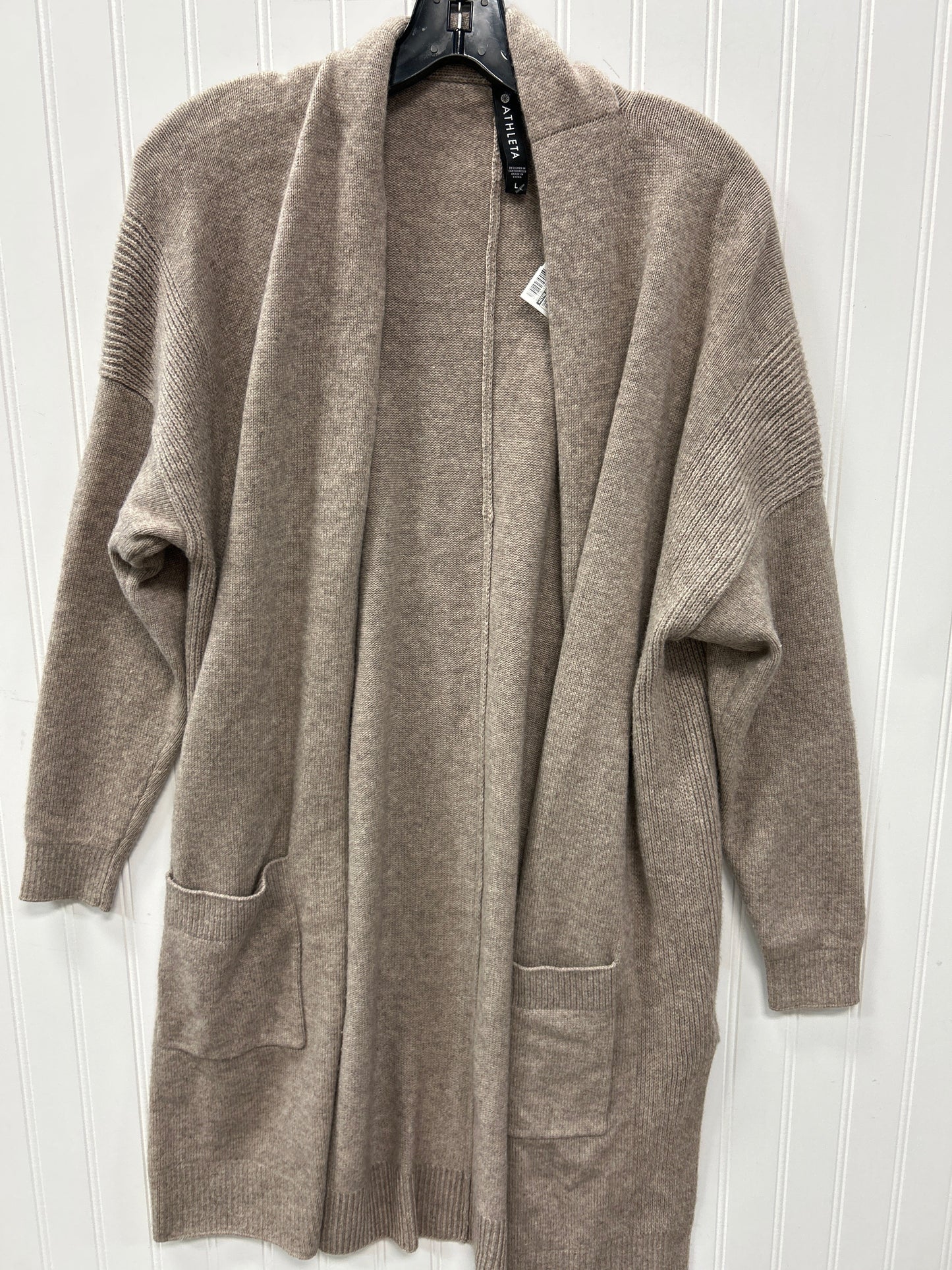 Sweater Cardigan By Athleta In Brown, Size:L