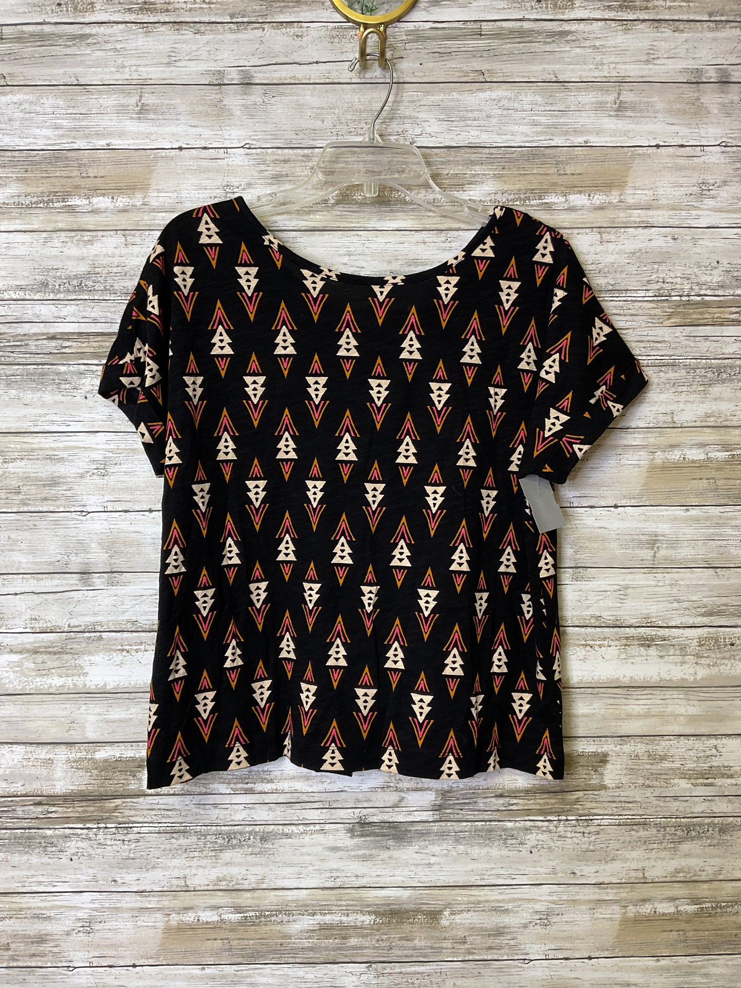 Top Ss By Rachel Zoe In Black & Tan, Size:L