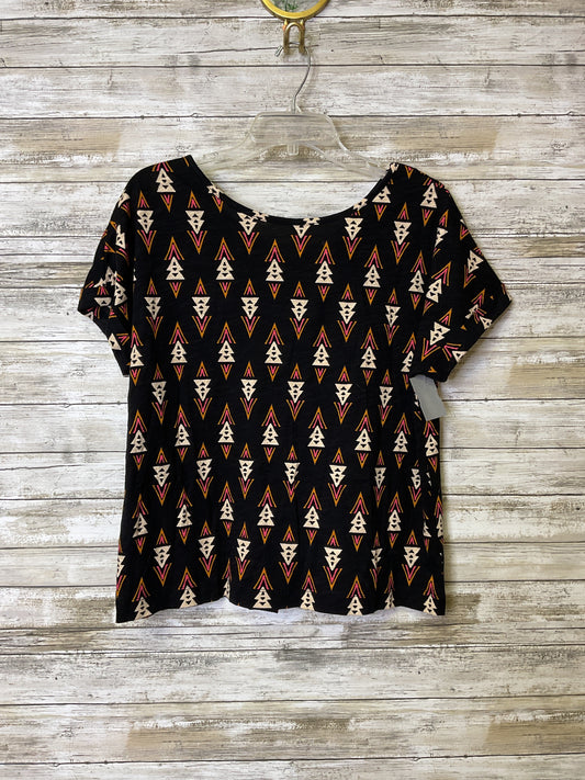 Top Ss By Rachel Zoe In Black & Tan, Size:L