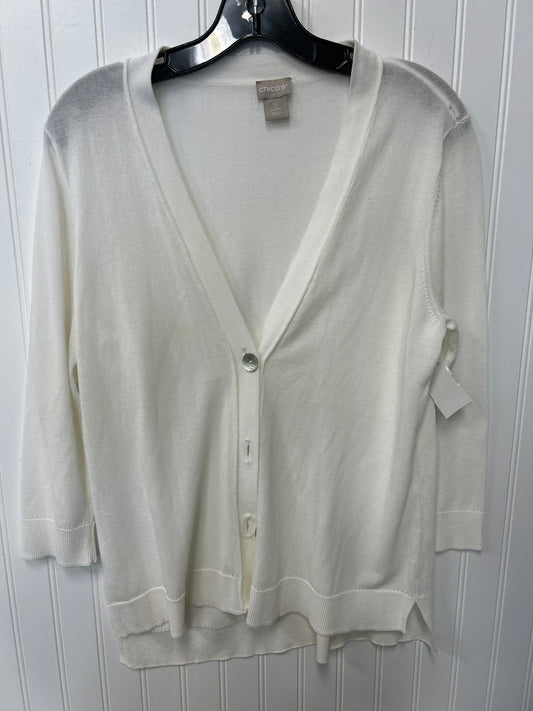 Cardigan By Chicos In White, Size:S