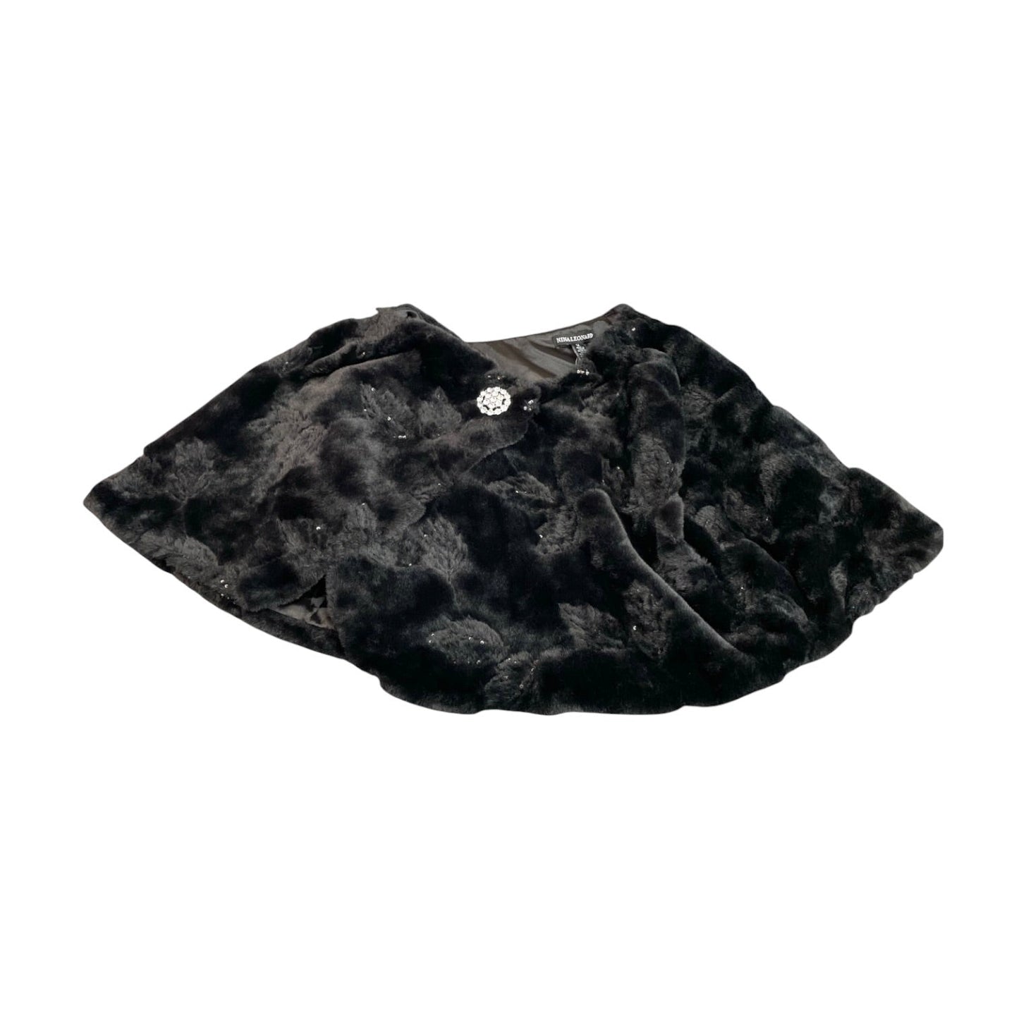 Shawl By Nina Leonard In Black, Size: 1x