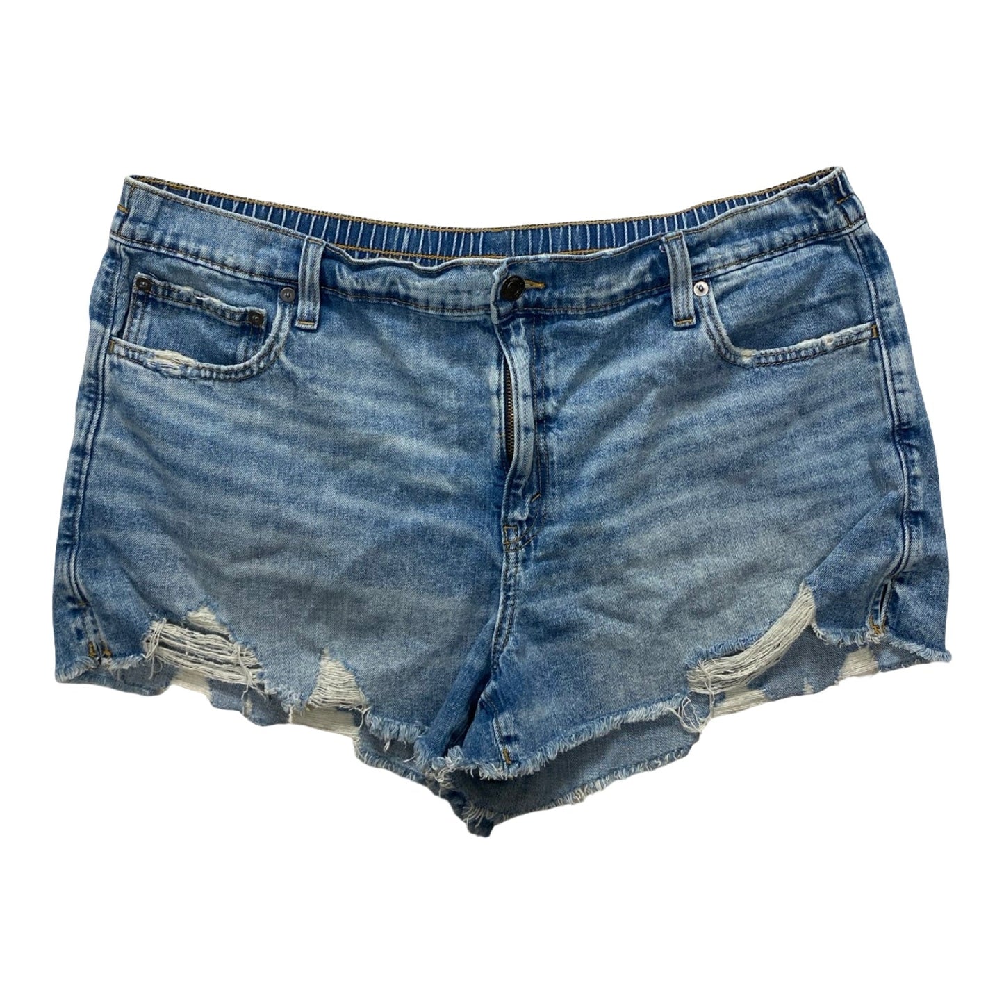 Shorts By Aerie In Blue Denim, Size:Xl