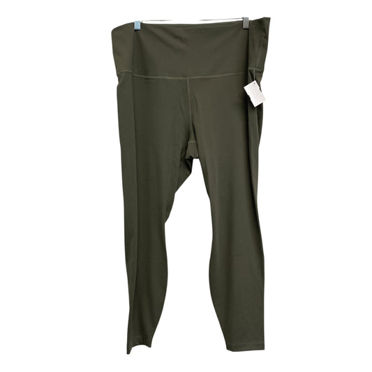 Athletic Leggings By Nike In Green, Size:2X