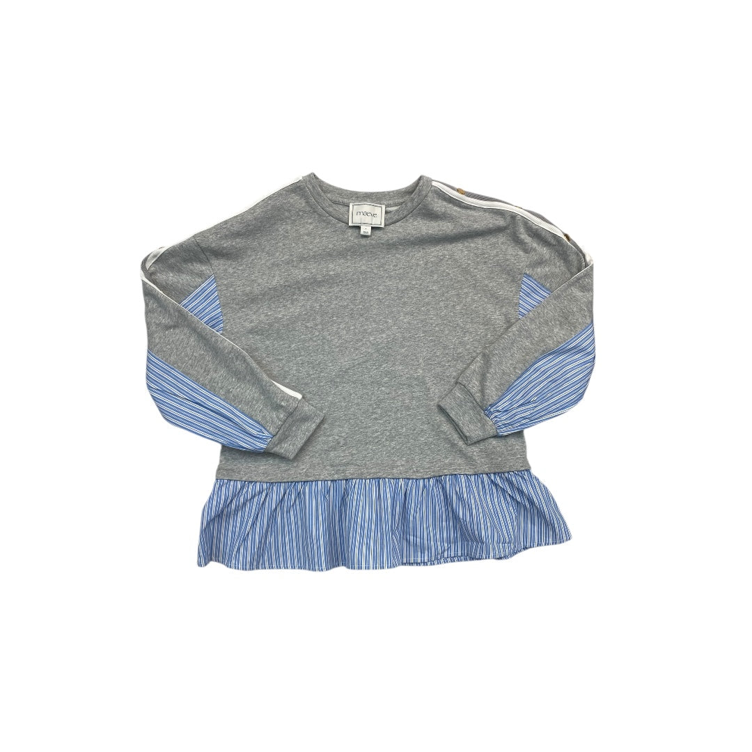 Sweatshirt Crewneck By Maeve In Grey, Size:S