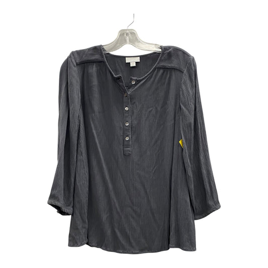 Top Ls By Pure Jill In Grey, Size:S