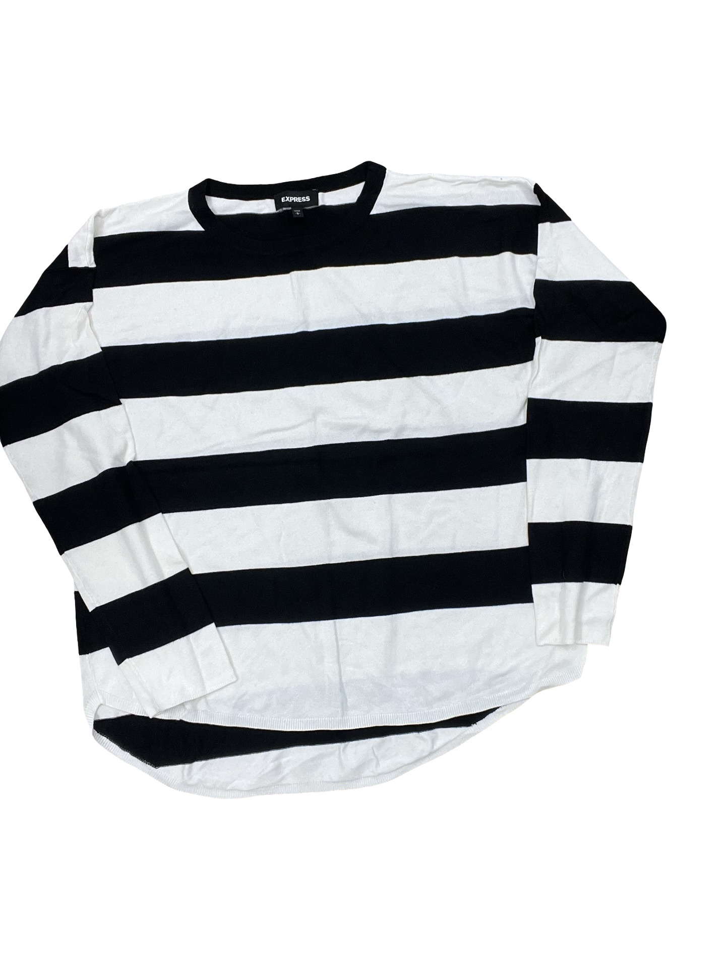Sweater By Express In Black & White, Size:L