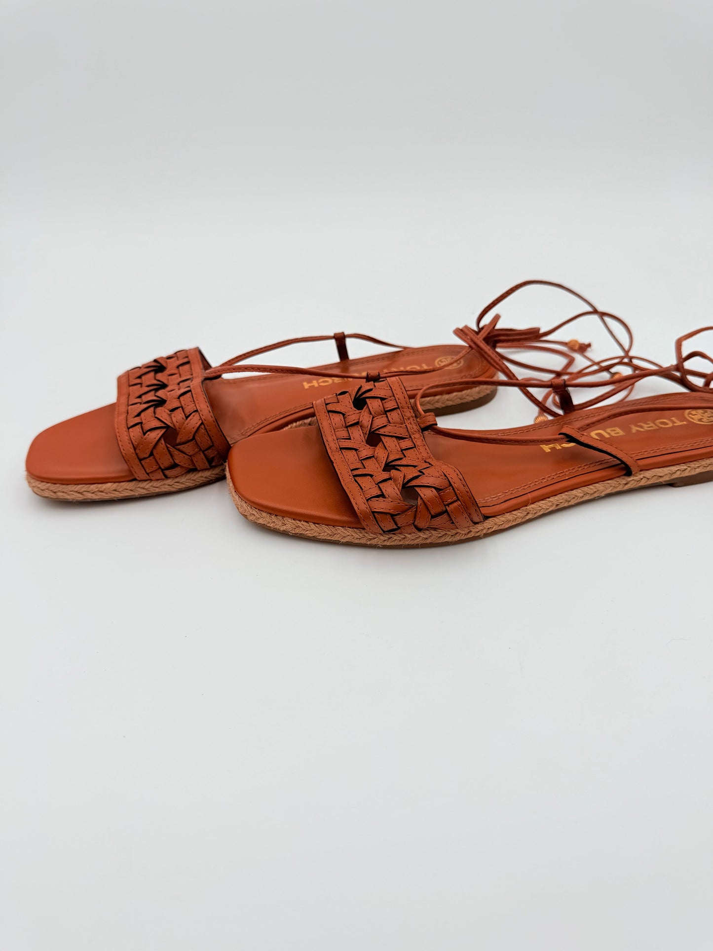 Sandals Designer By Tory Burch In Tan, Size:8.5