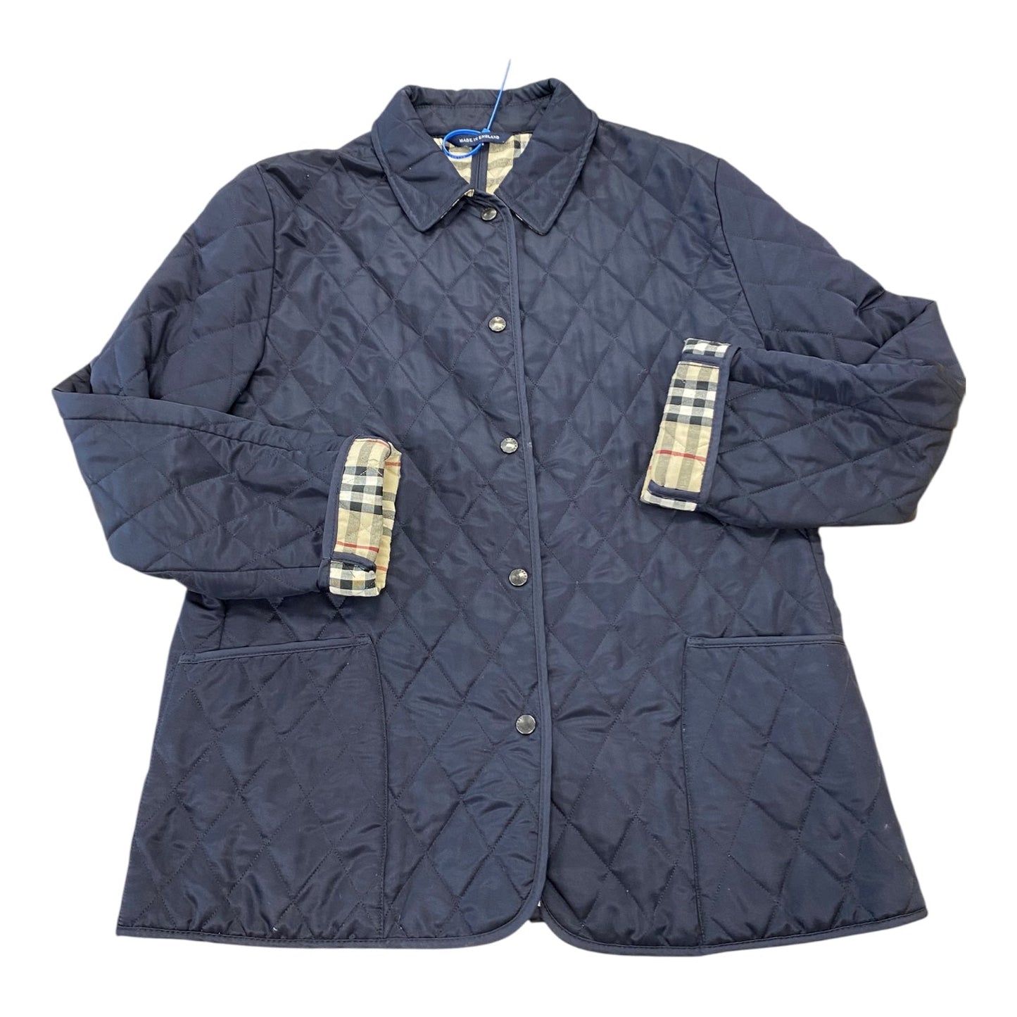 Jacket Luxury Designer By Burberry In Blue, Size:M