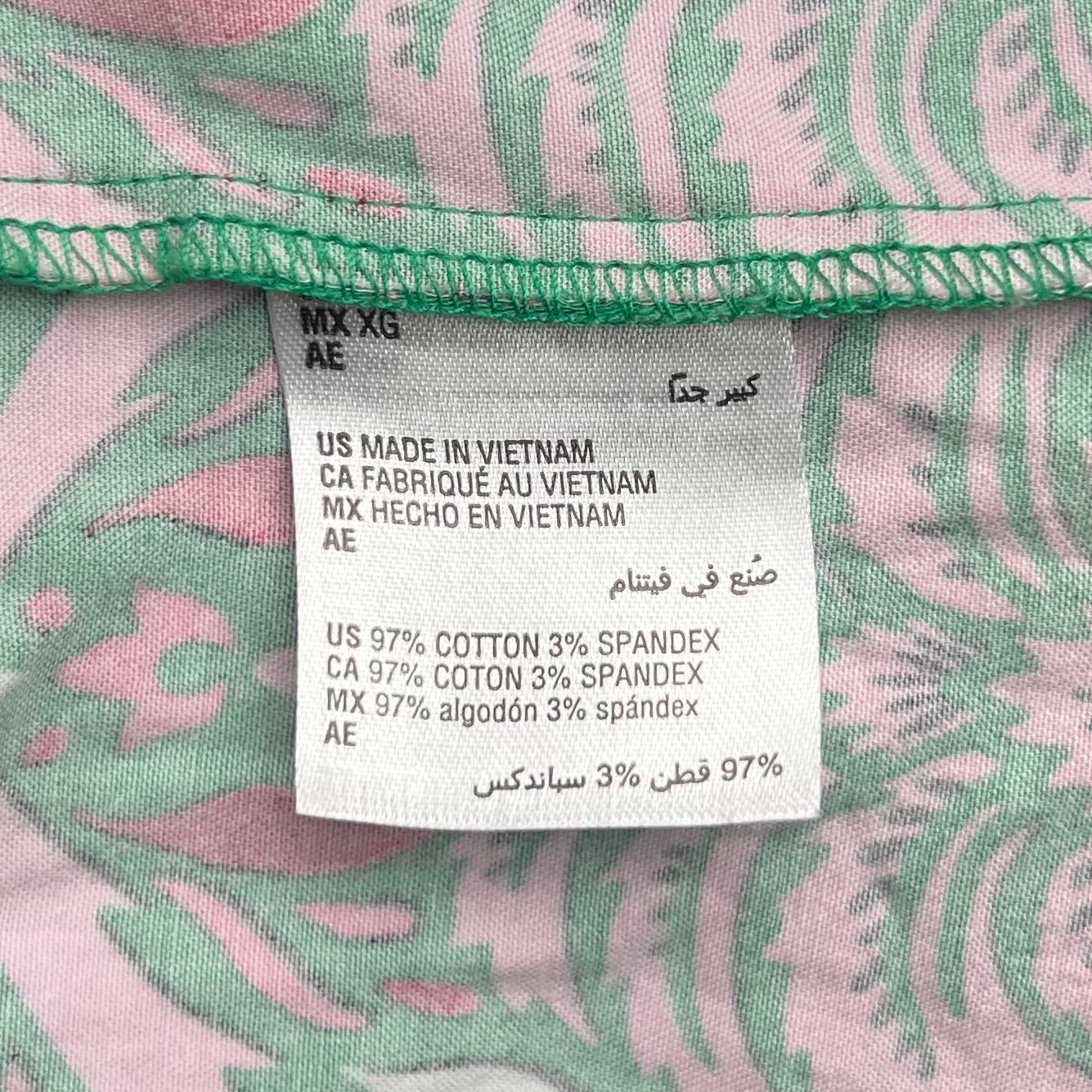 Dress Casual Midi By Charter Club In Green & Pink, Size: Xl