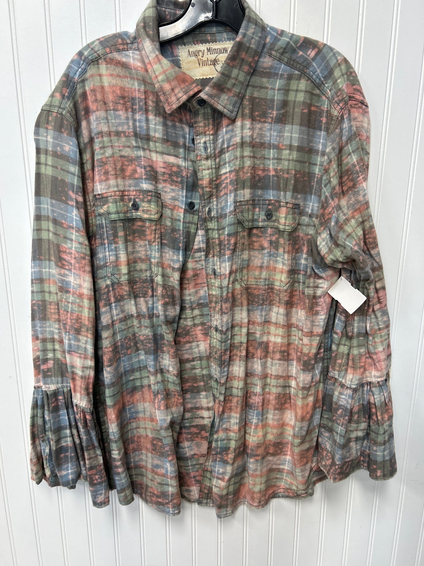 Top Ls By Cmc In Plaid Pattern, Size:Xl