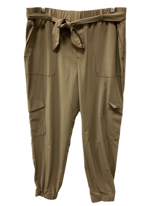 Pants Cropped By Banana Republic In Taupe, Size:L