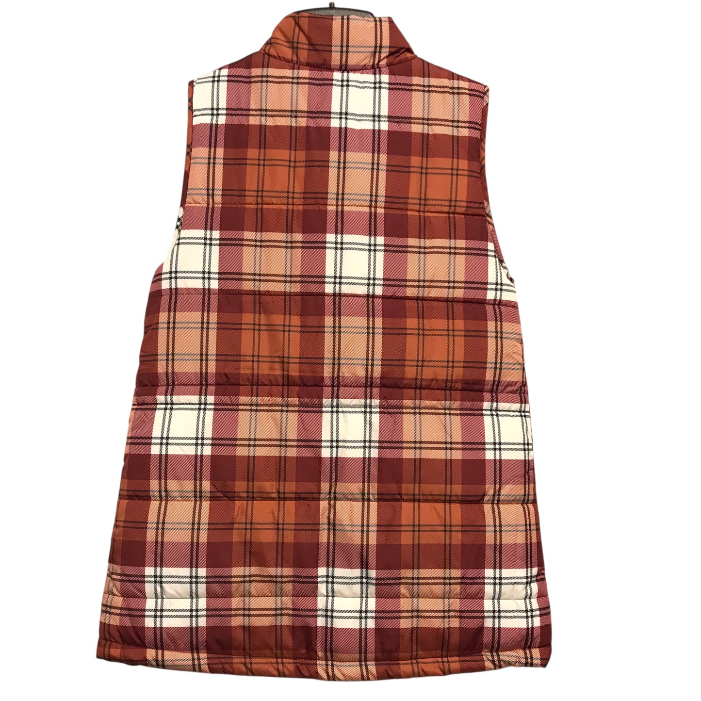 Vest Puffer & Quilted By Maurices In Plaid Pattern, Size:Xs