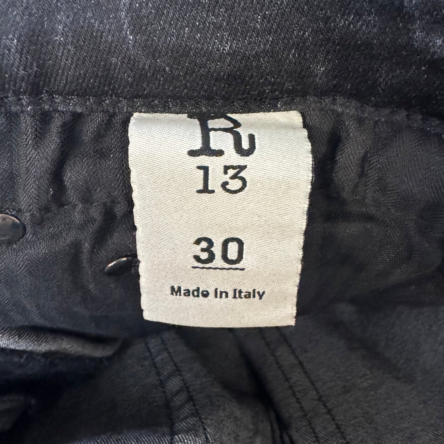 Boy Skinny Jeans By R13 In Black Marble, Size: 10/30