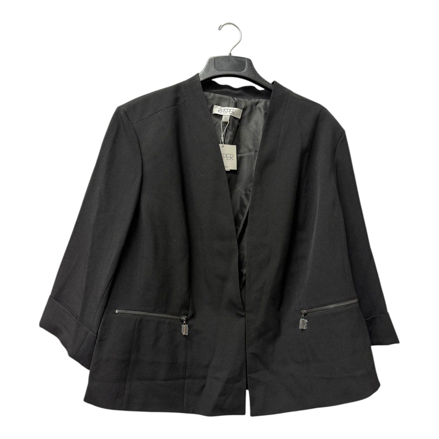 Blazer By Kasper In Black, Size:3X