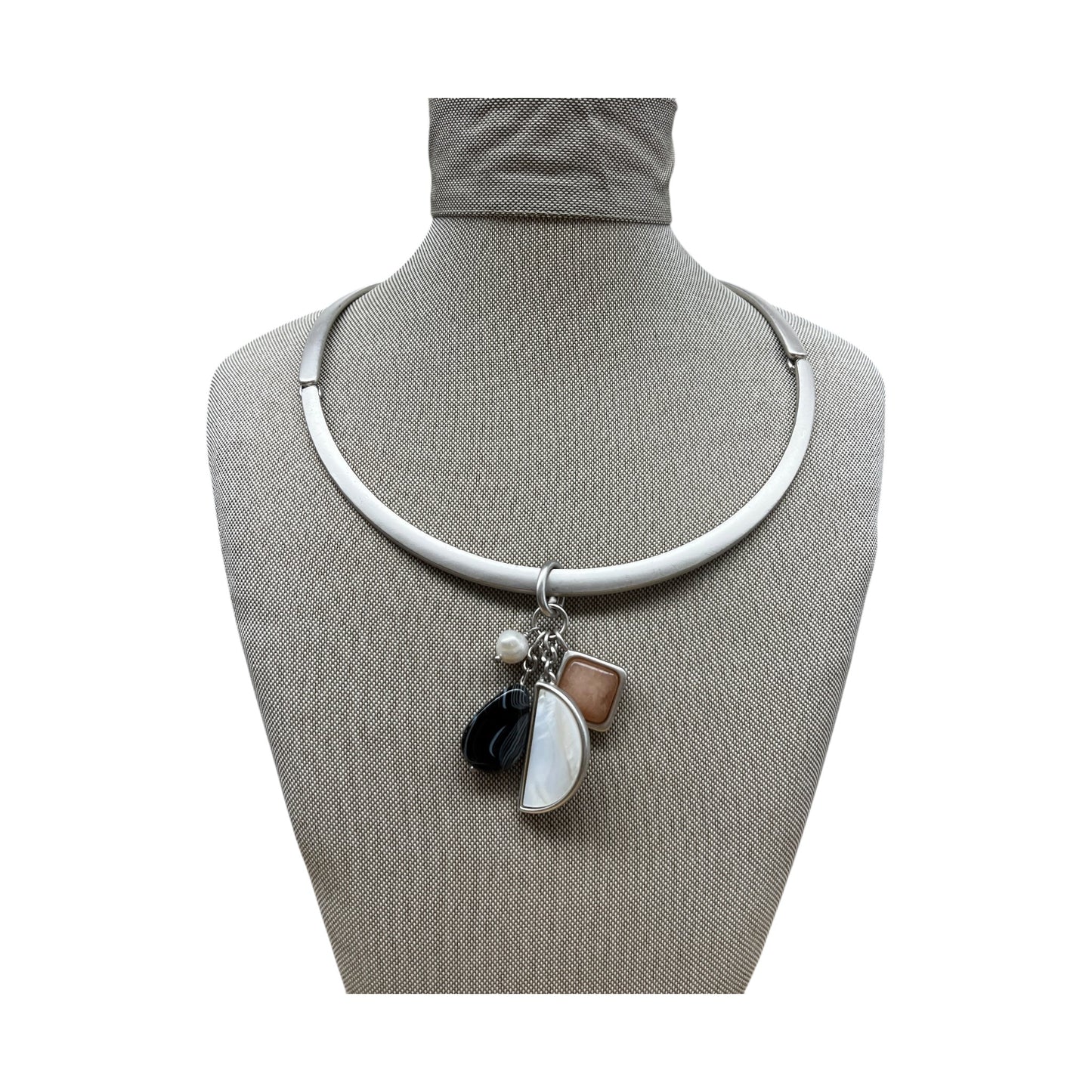 NECKLACE CHOKER & COLLAR by WHITE HOUSE BLACK MARKET In SILVER
