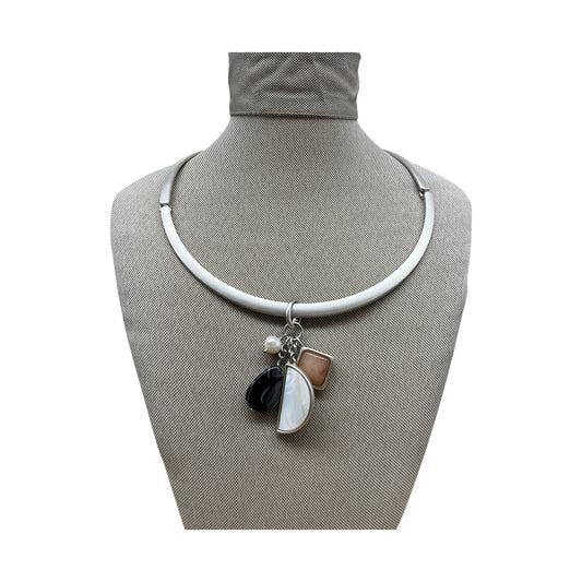 NECKLACE CHOKER & COLLAR by WHITE HOUSE BLACK MARKET In SILVER