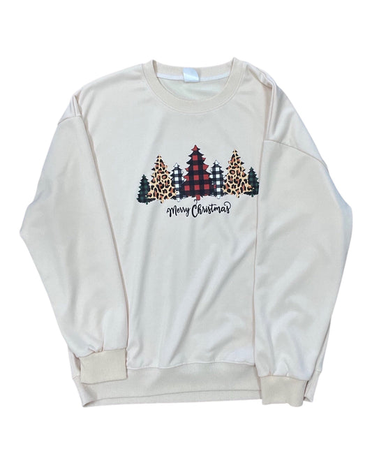 Sweatshirt Crewneck By Clothes Mentor In Cream, Size:Xl