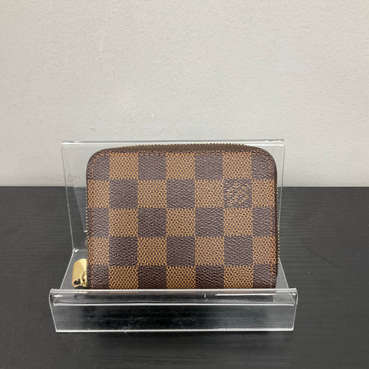 Wallet Luxury Designer By Louis Vuitton In Brown, Size:Small
