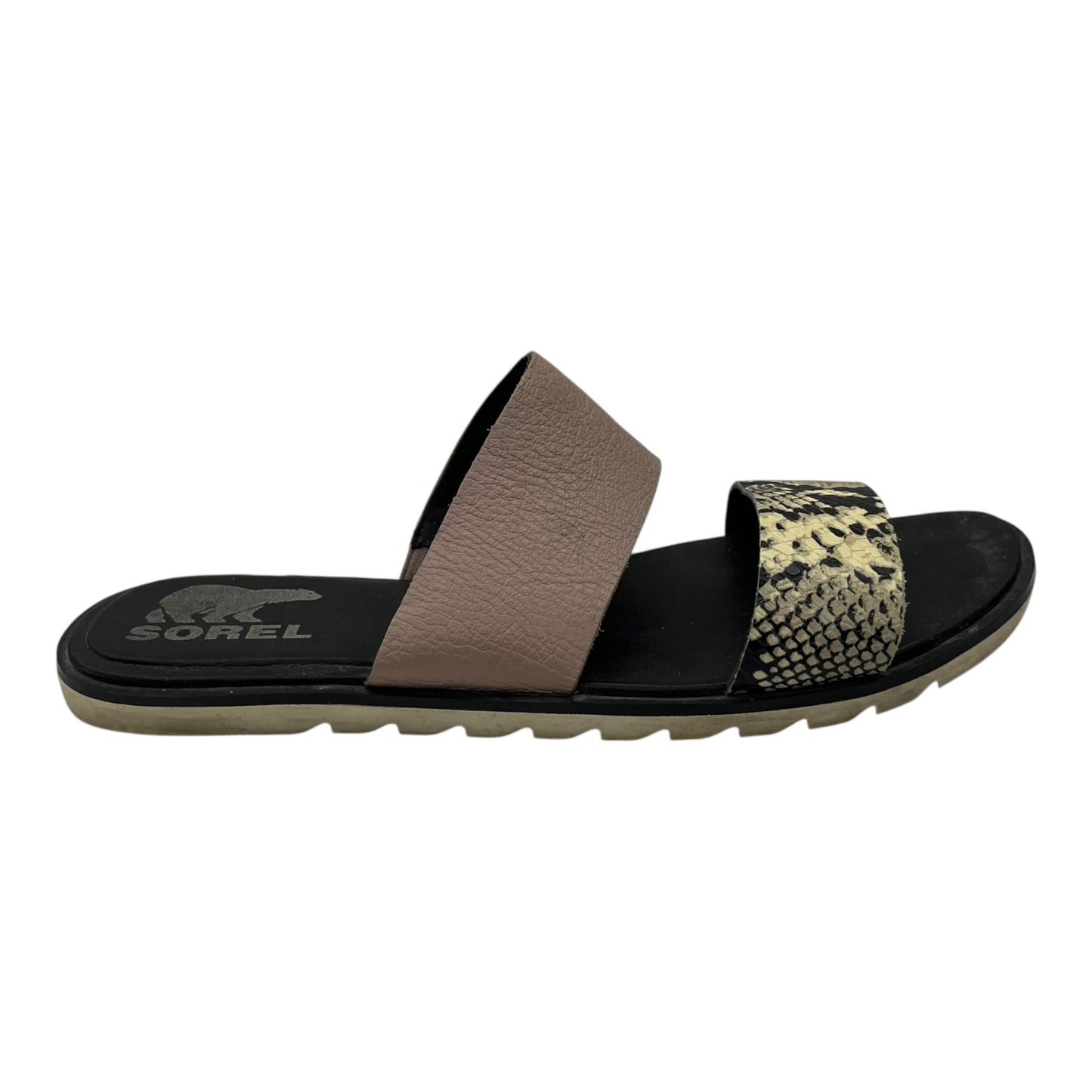 Sandals Flats By Sorel In Brown & Pink, Size:7.5