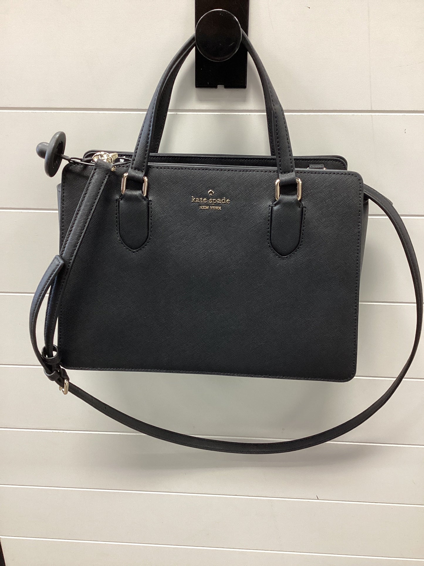 Handbag Designer By Kate Spade In Black, Size:Medium