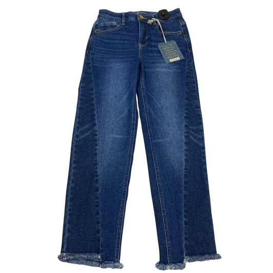 Jeans Straight By Democracy In Blue Denim, Size:2