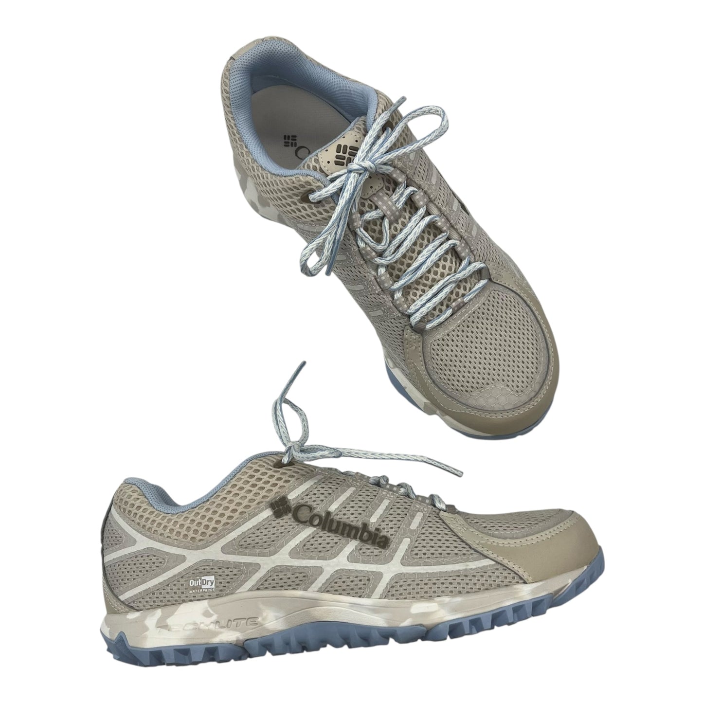 Shoes Hiking By Columbia In Cream, Size:9