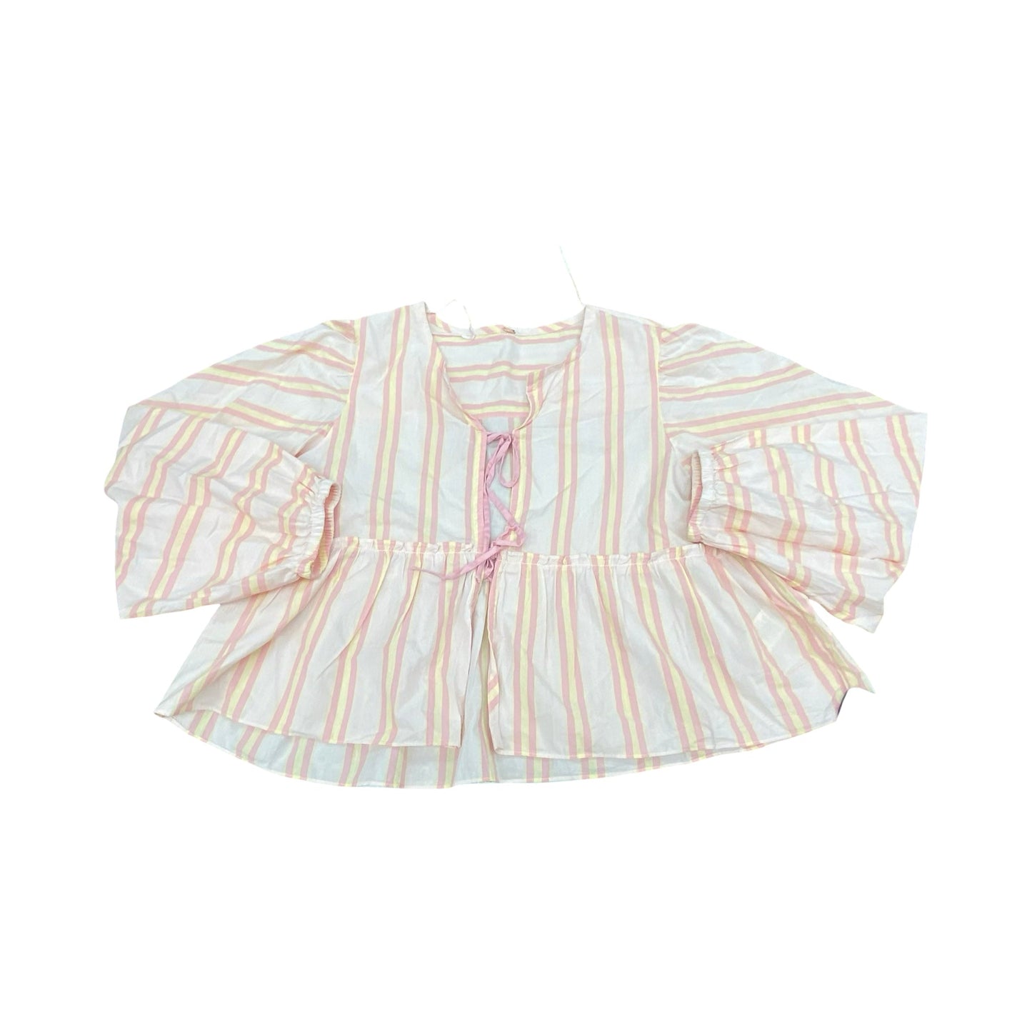 Top Ls By Free People In Pink & Yellow, Size:S