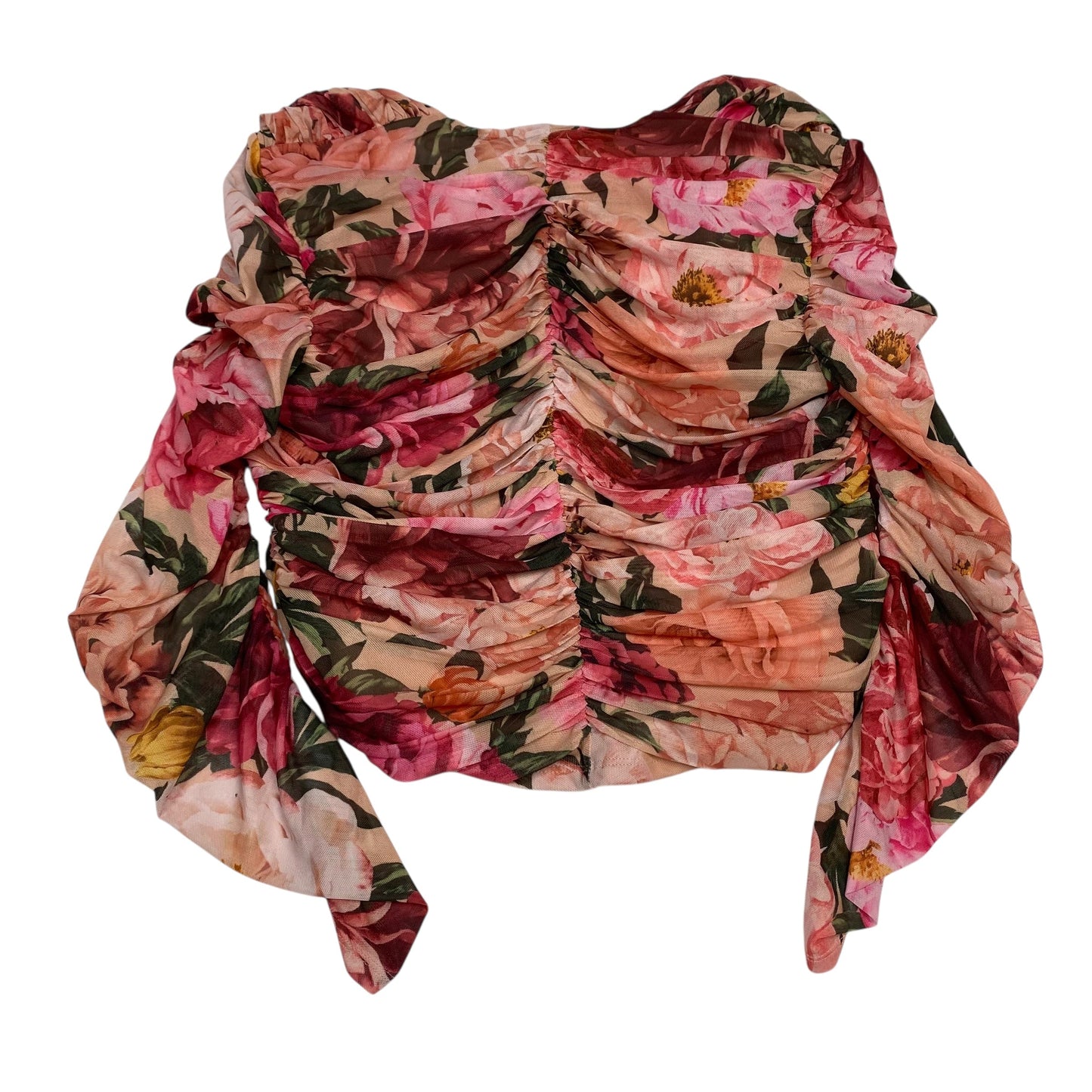 Top Ls By Express In Green & Pink, Size:Xl
