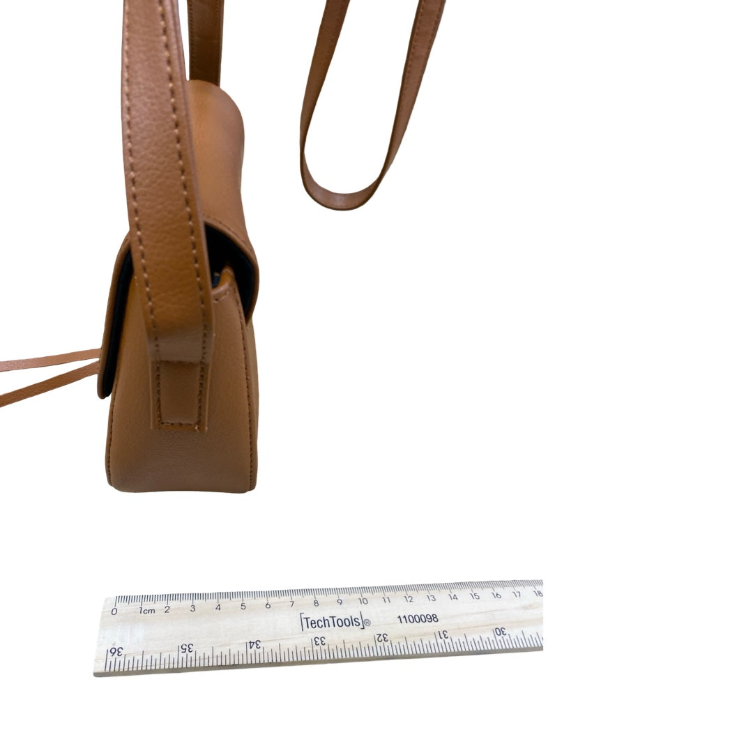 Handbag Leather By JJ WINTERS In Brown, Size:Small