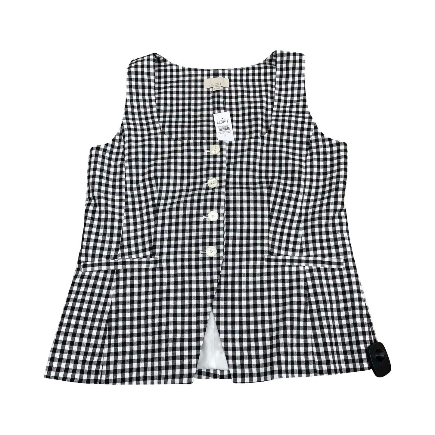 Vest Other By Loft In Black & White, Size:M