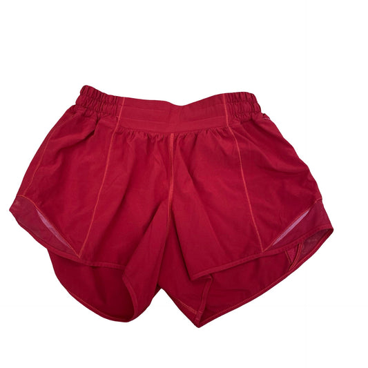Athletic Shorts By Lululemon In Red, Size:6