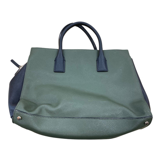 Handbag Designer By Kate Spade In Green & Tan, Size:Large