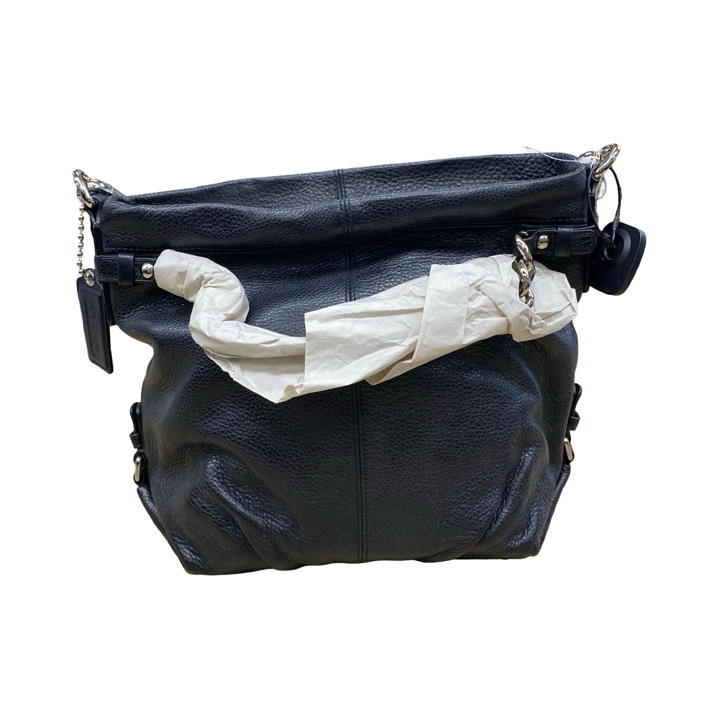 Handbag Designer By Coach In Black & Grey, Size:Large