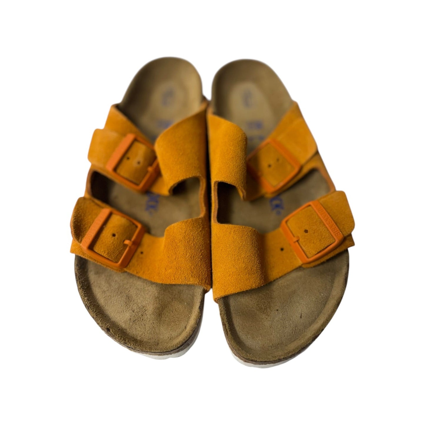 Sandals Flats By Birkenstock In Orange, Size:7.5