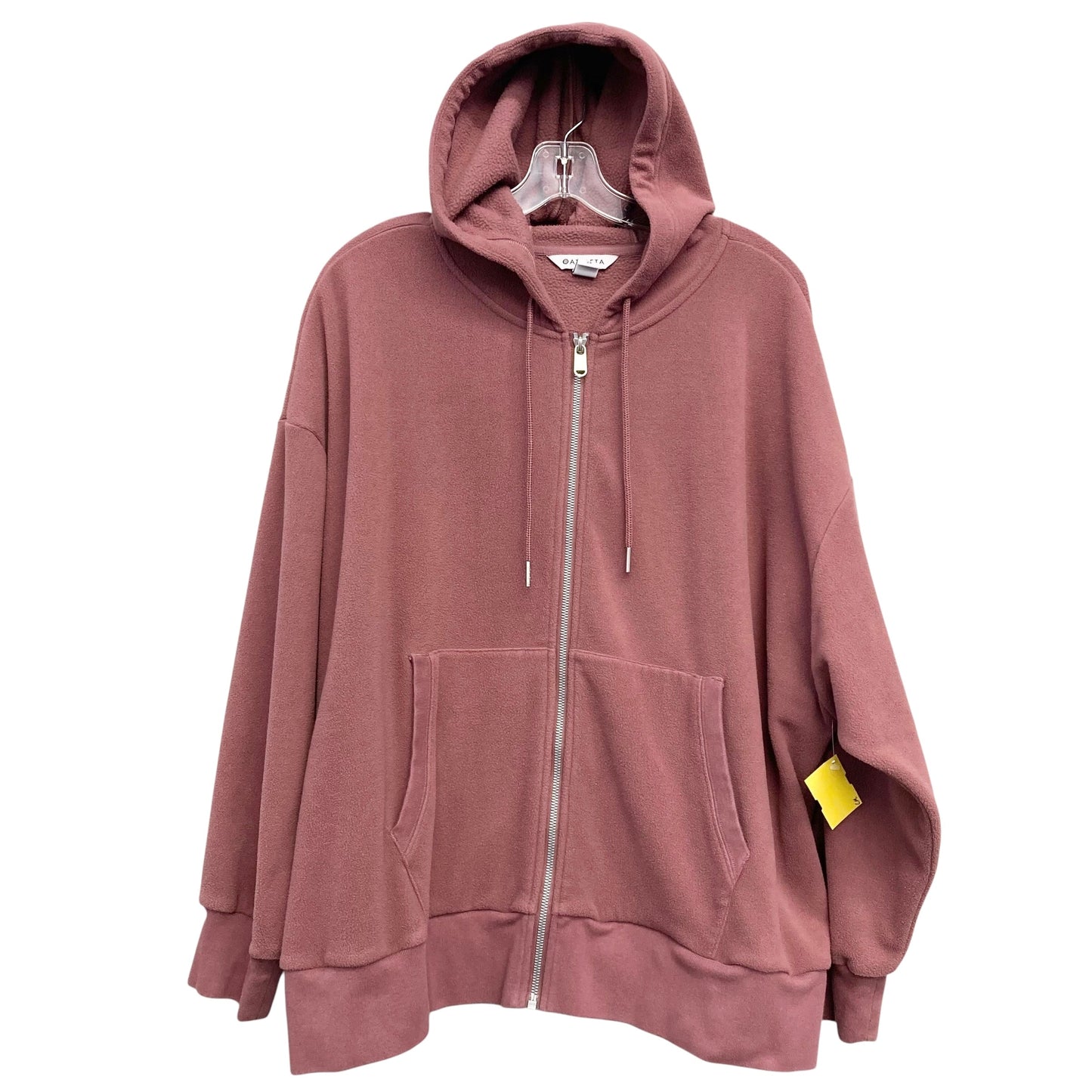 Athletic Sweatshirt Hoodie By Athleta In Mauve, Size:2X