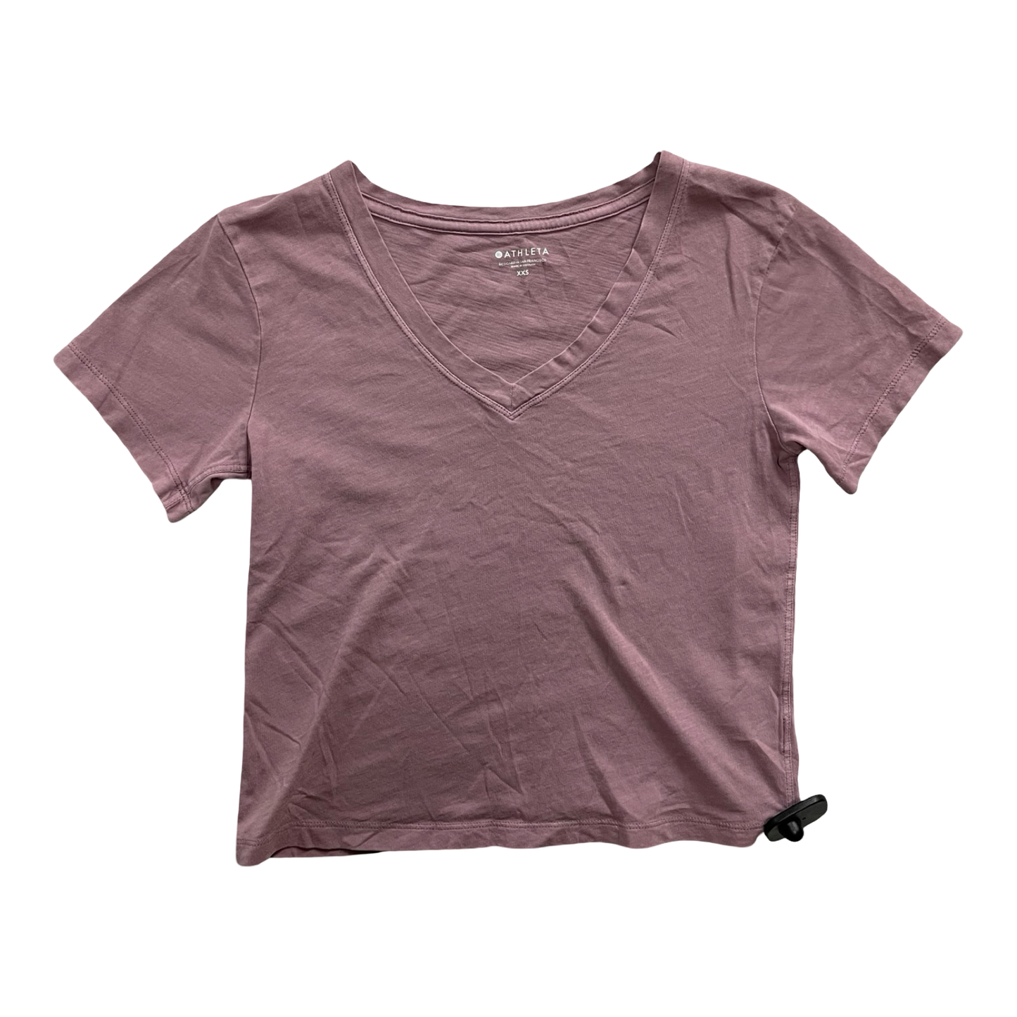 Athletic Top Ss By Athleta In Purple, Size:Xxs